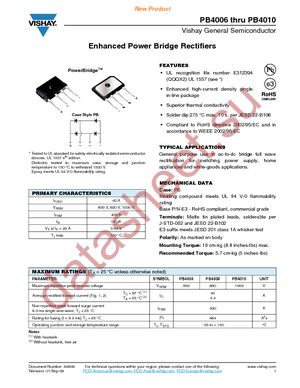 PB4006-E3/45 datasheet  